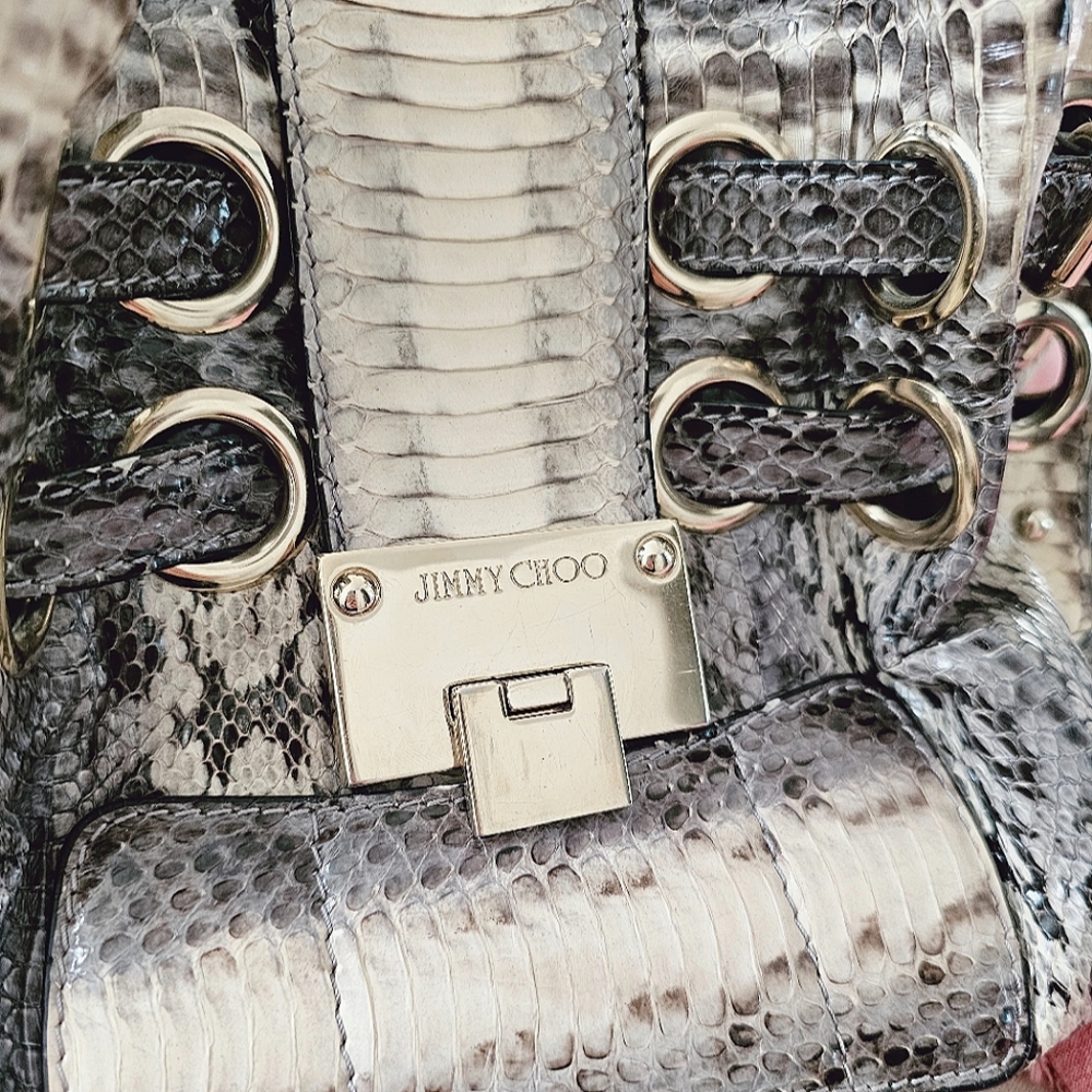 Jimmy Choo Authentic Ramona Python Snake Handbag - image 4